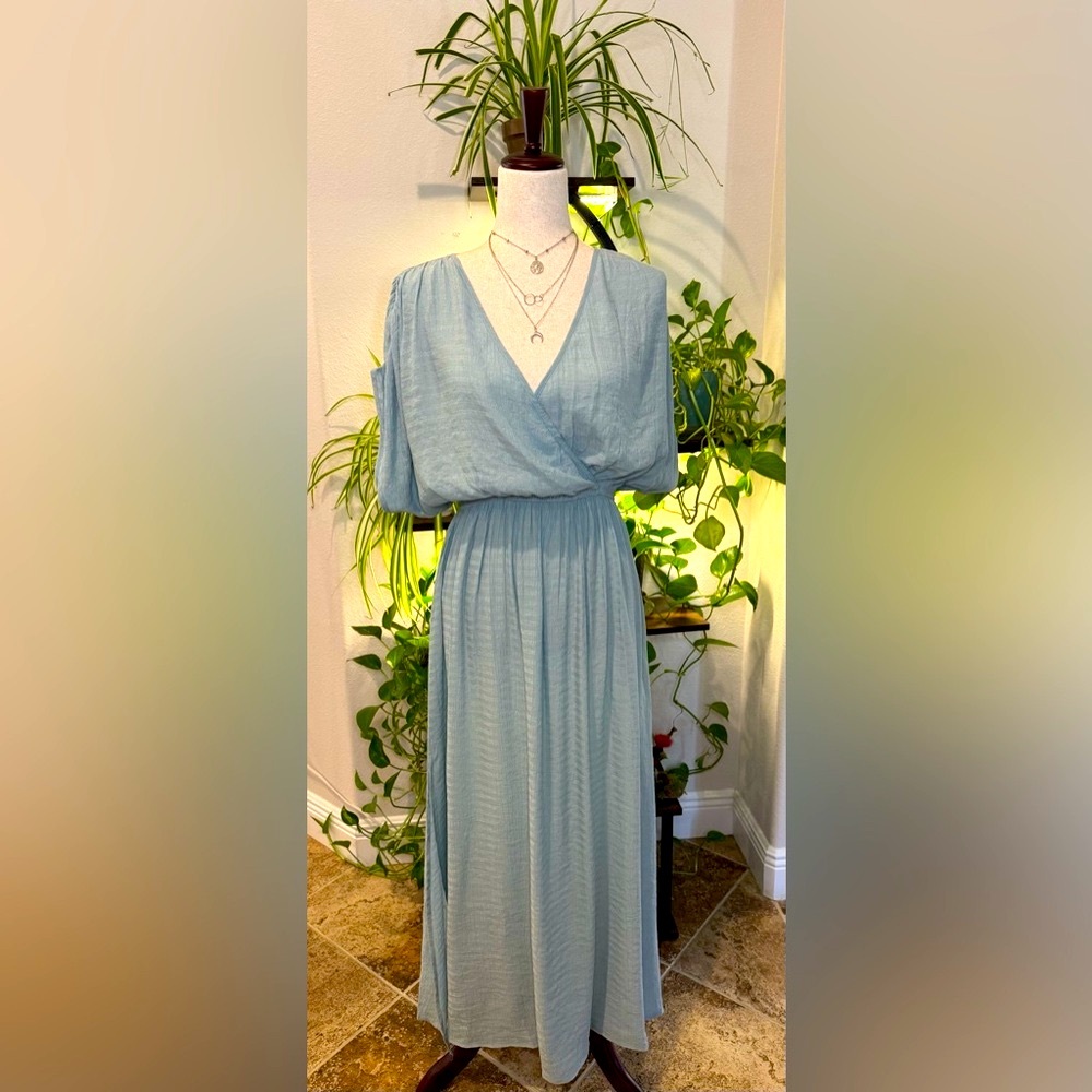 Chic Blue Maxi Dress
